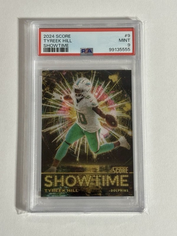 2024 Panini Score Tyreek Hill Showtime Case Hit PSA 9 #9