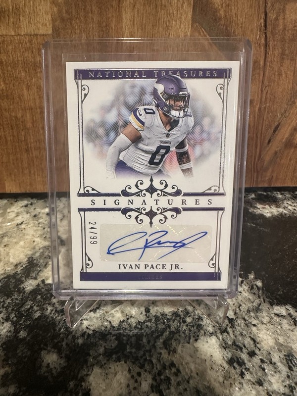 2025 Panini National Treasures Football Ivan Pace Jr Signatures Auto /99