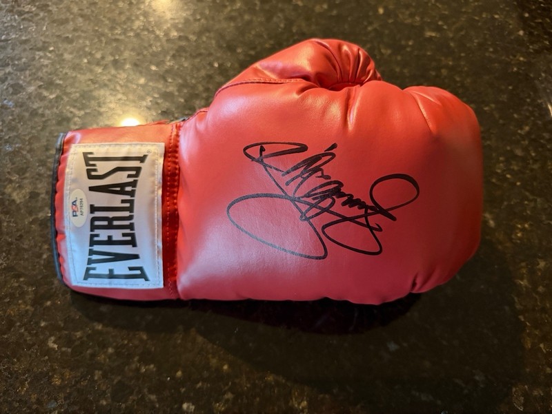 Manny “Pac-Man” Pacquiao Signed Autographed Everlast Boxing Glove Champ PSA COA