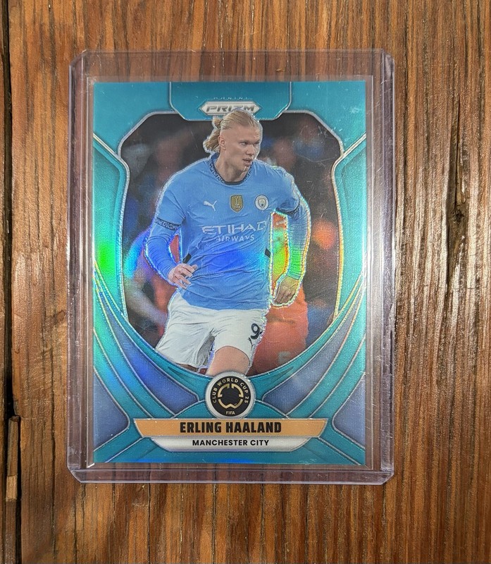 2025 Panini Prizm FIFA Club World Cup Erling Haaland Man City #136 Blue 15/89