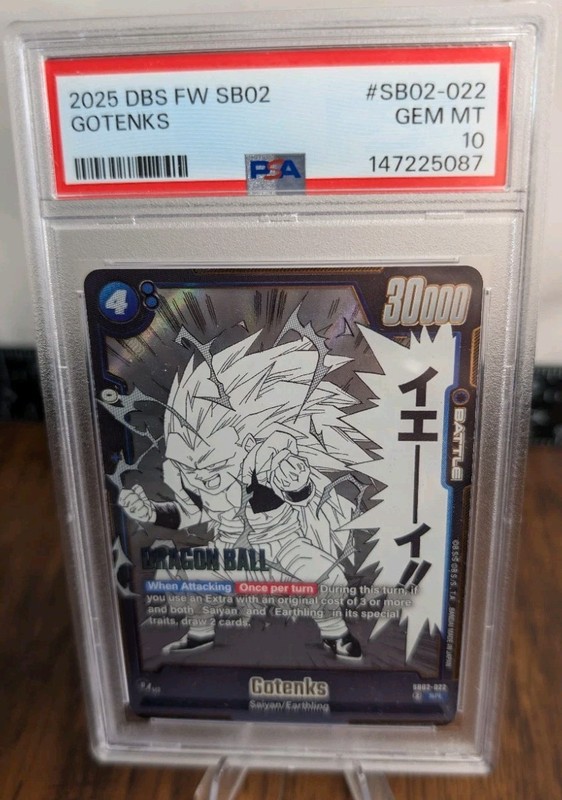 PSA 10.0 GEM - MT Gotenks - SB02-022 SB02-022 Manga Booster 02 Dragon Ball Super