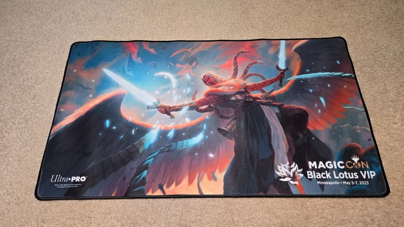 MagicCon Minneapolis Black Lotus VIP - Boon-Bringer Valkyrie Angel Playmat