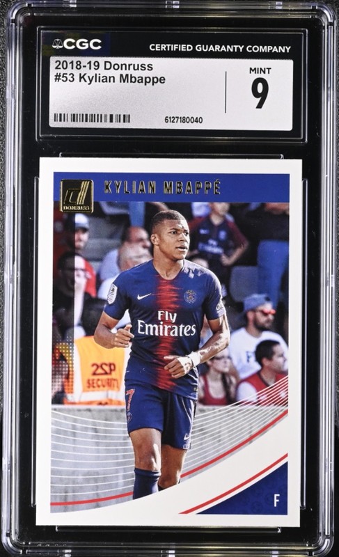 Kylian Mbappe 2018 Panini Donruss #53 Paris St. Germain PSG CGC MINT 9  *QTY*