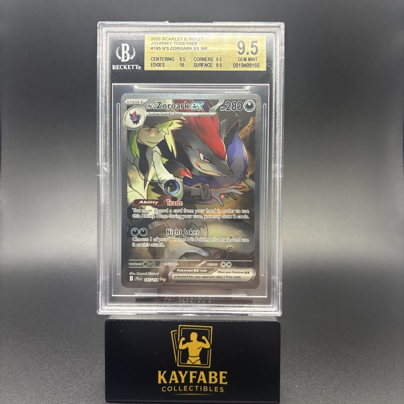 Pokémon TCG N's Zoroark EX 185/159 SIR GEM MINT BGS 9.5 PSA