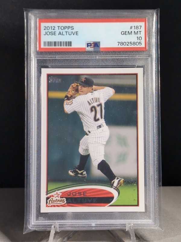 2012 Topps Jose Altuve #187 PSA 10 GEM MT Houston Astros Baseball Rookie RC