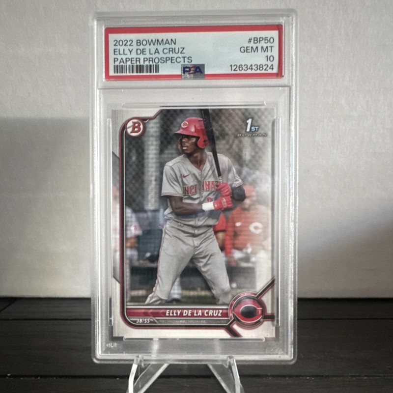 2022 Bowman Elly De La Cruz 1st Bowman Paper Prospects BP-50 PSA 10 Reds