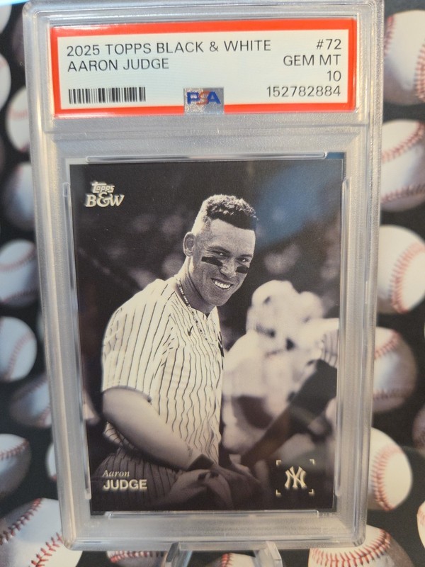 2025 Topps Black and White Baseball Aaron Judge #72 PSA 10 Gem Mint