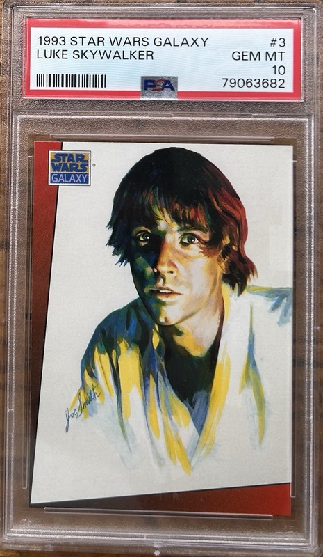1993 STAR WARS GALAXY #3 LUKE SKYWALKER PSA 10