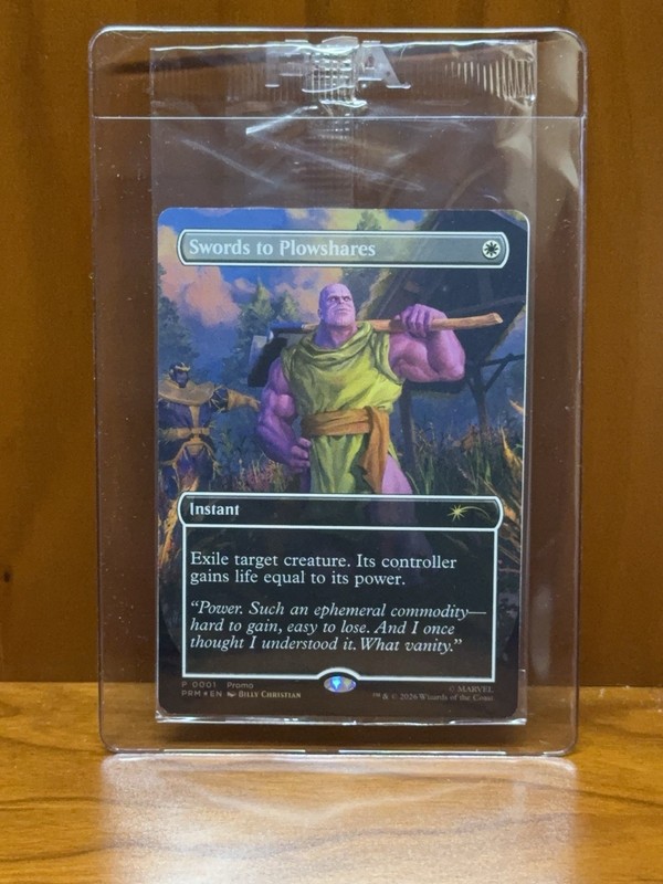 Magic the Gathering PSA Magazine Promo Swords to Plowshares Thanos