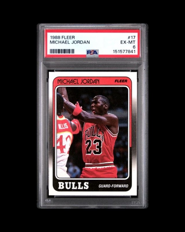 1988-89 Fleer - Michael Jordan #17 PSA 6