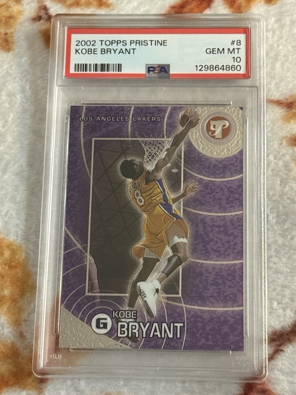 Topps 2002-03 Pristine Kobe Bryant #8 PSA 10 Los Angeles Lakers Card