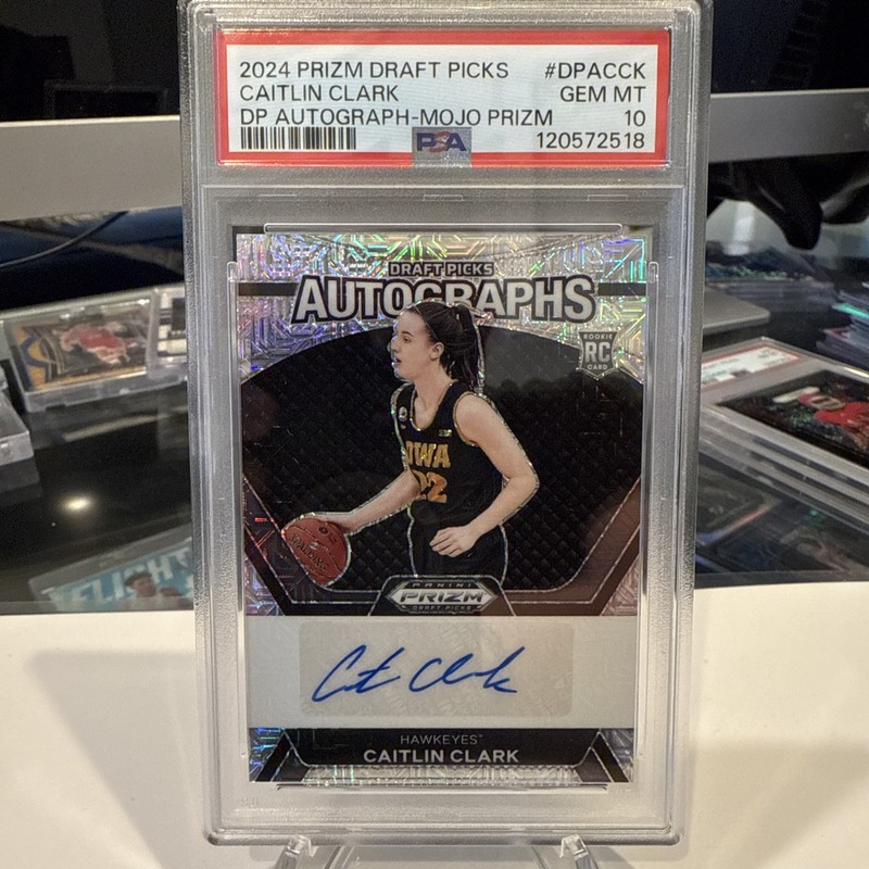 2024 Panini Prizm Draft Caitlin Clark Rookie Mojo Auto /25 🔥 Fever PSA 10