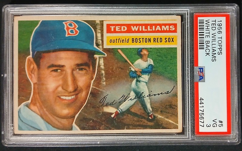 1956 Topps #5 Ted Williams PSA 3 Baseball Card