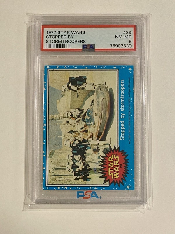 1977 STAR WARS #29 STOPPED BY STORMTROOPERS PSA 8