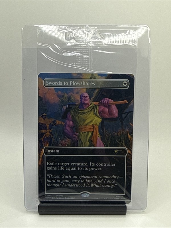 THANOS Magic the Gathering PSA Magazine Promo Swords to Plowshares Marvel MTG