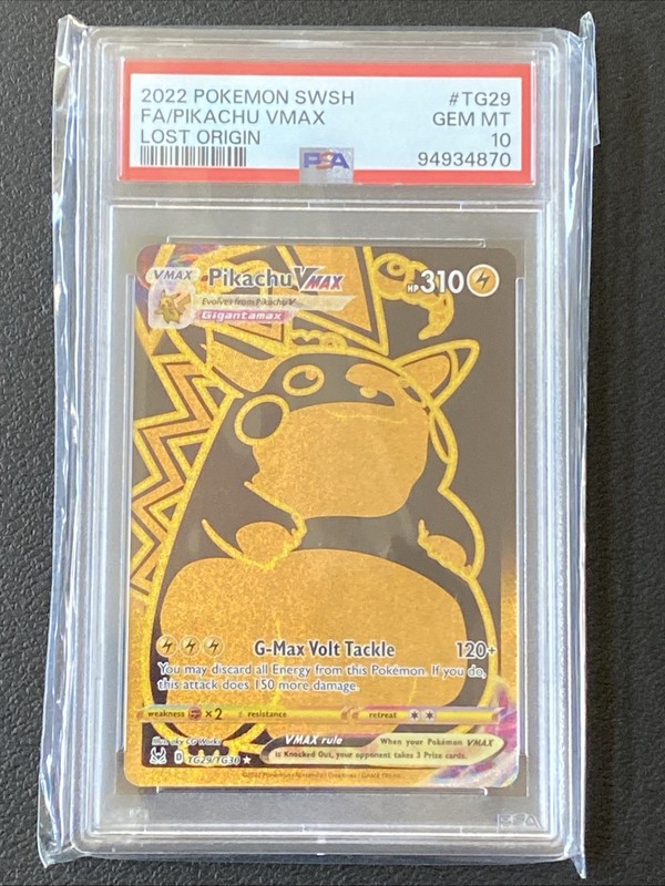 Pikachu Vmax tg29/tg30 PSA 10 Lost Origin Pokémon Card