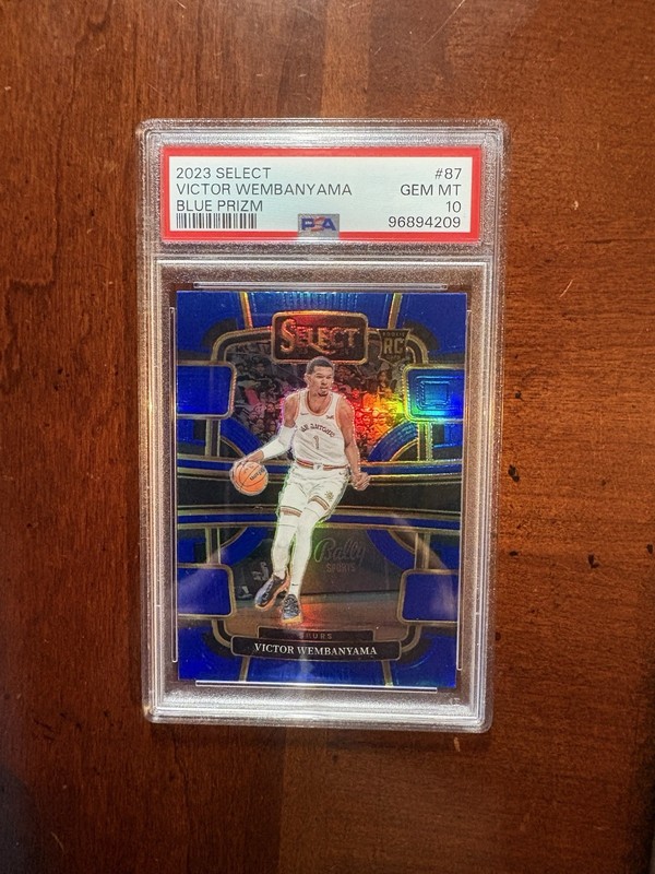 2023 Select Concourse #87 Blue Prizm Victor Wembanyama Rookie Card (RC) PSA 10