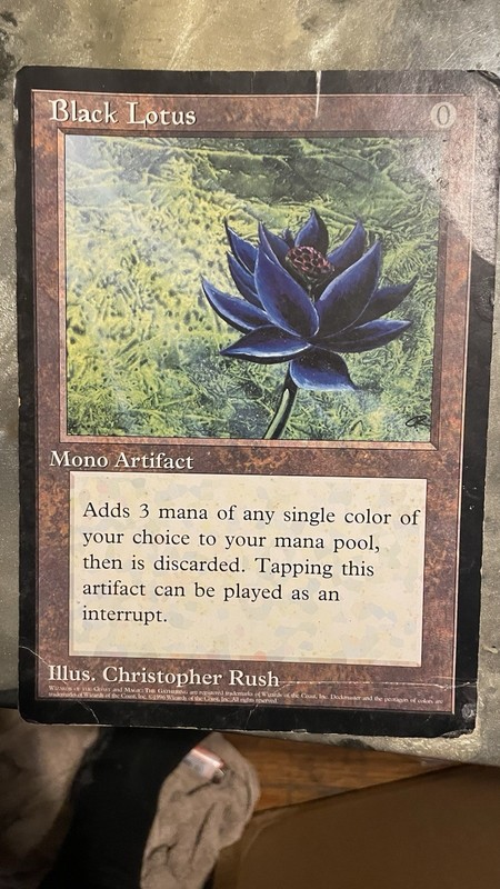 Big Black Lotus - Oversized Promo - MTG Magic the Gathering