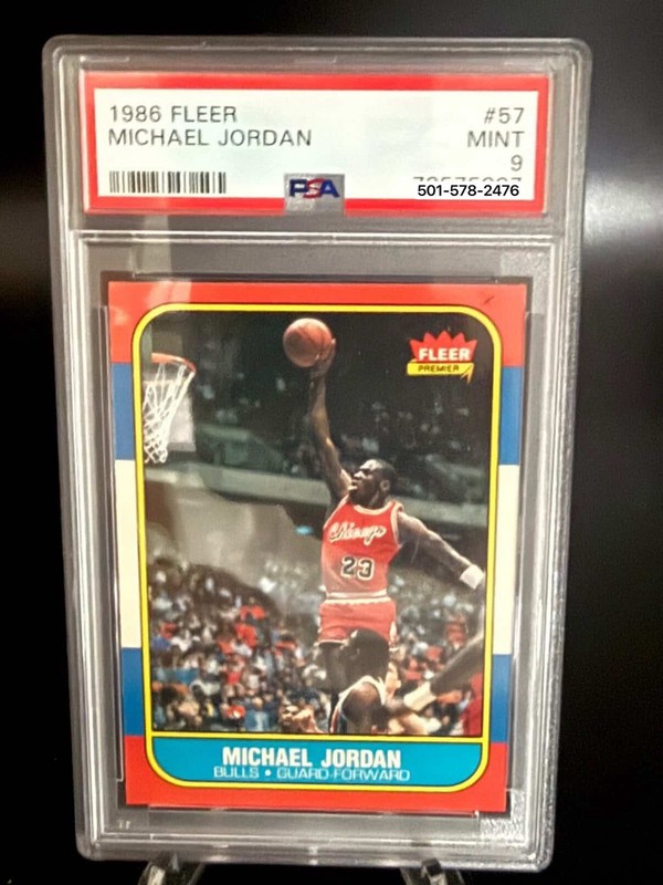 1986-87 Fleer Michael Jordan PSA 9