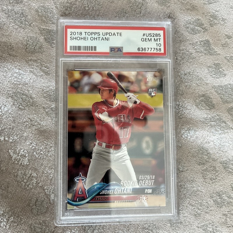 2018 Topps Update Series - Rookie Debut Shohei Ohtani #US285 (RC) PSA 10