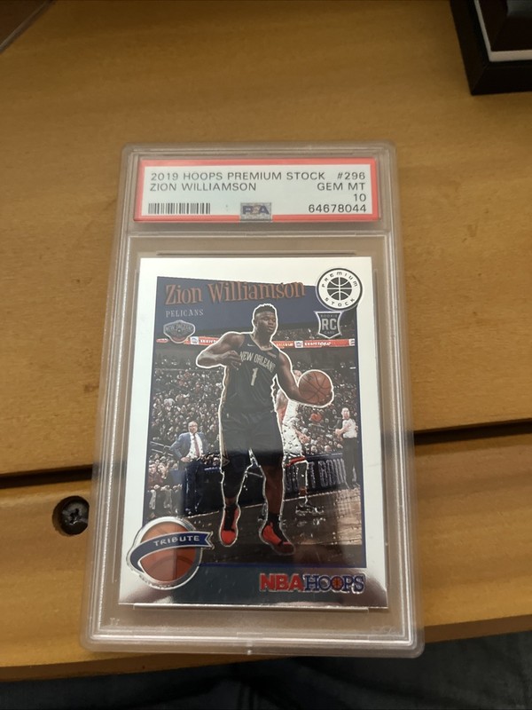 2019 Hoops Premium Stock Zion Williamson PSA 10