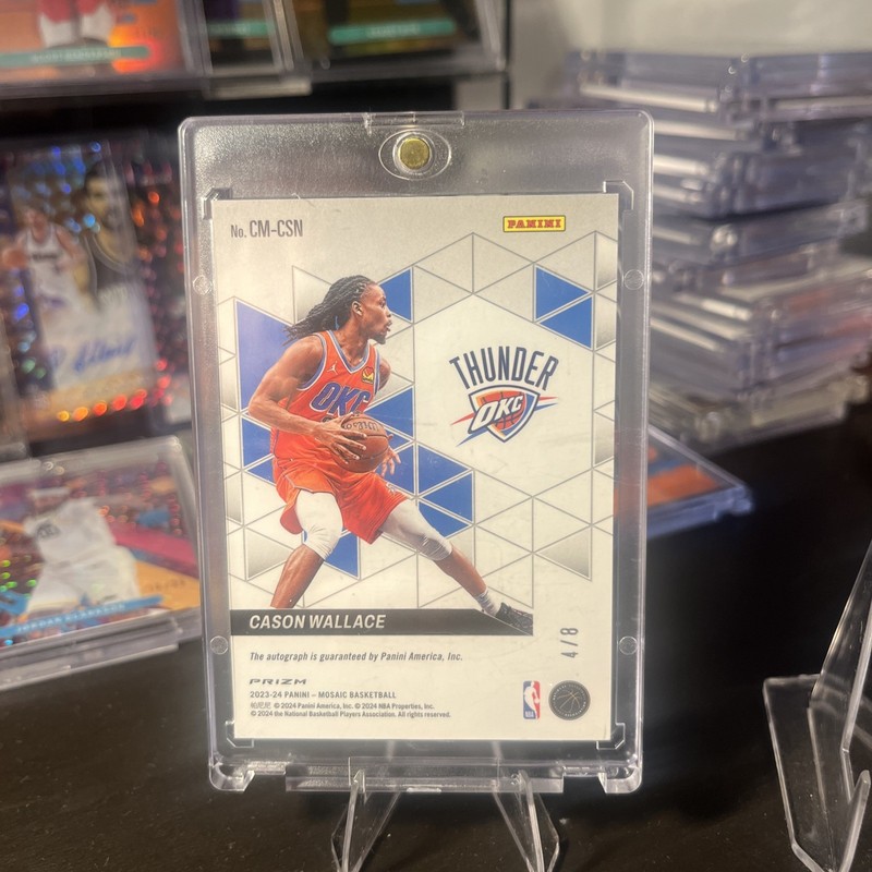 2023 Mosaic Collage Choice Black Gold Prizm 4/8 Cason Wallace auto view 2