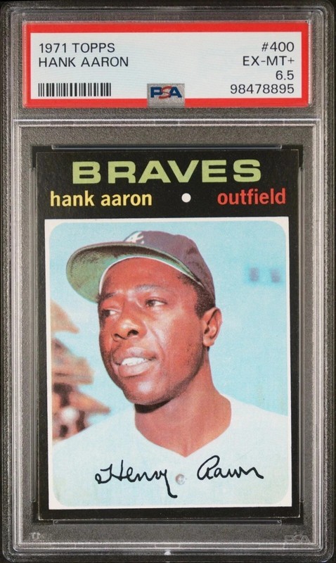 1971 Topps Hank Aaron #400 PSA 6.5 (((AMAZING EYE APPEAL))) Best Price on eBay