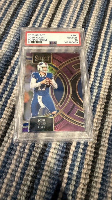 2023 Panini Select Josh Allen Purple Prizm /75 PSA 10