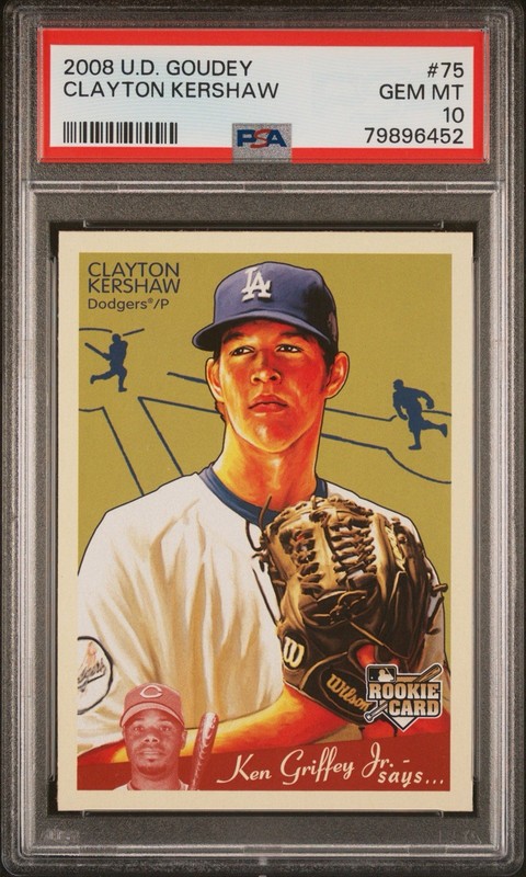 2008 Goudey Clayton Kershaw Rookie #75 PSA 10