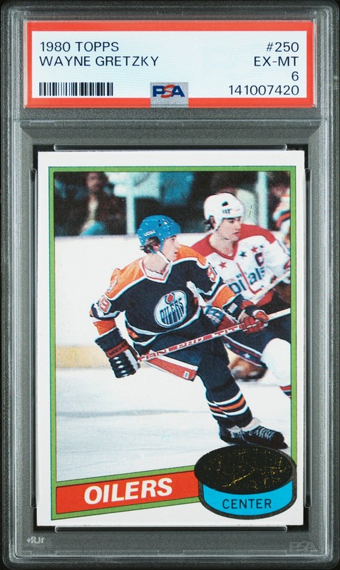 1980 Topps #250 Wayne Gretzky PSA 6