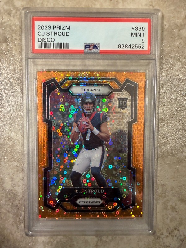2023 Panini Prizm CJ Stroud Orange Disco Prizm RC PSA 9 Rookie open for offers