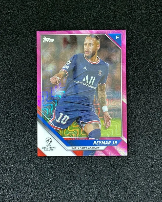 2021-22 Topps Chrome UEFA Japan Fuchsia Mojo #173 Neymar Jr. 30/125 HQ10