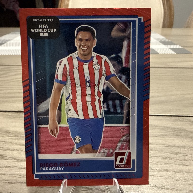 Diego Gomez-2025-26 Donruss ⚽️ 💎 FIFA World Cup SP! #/79! 🔥 Red Swirl! ⚽️ 💎