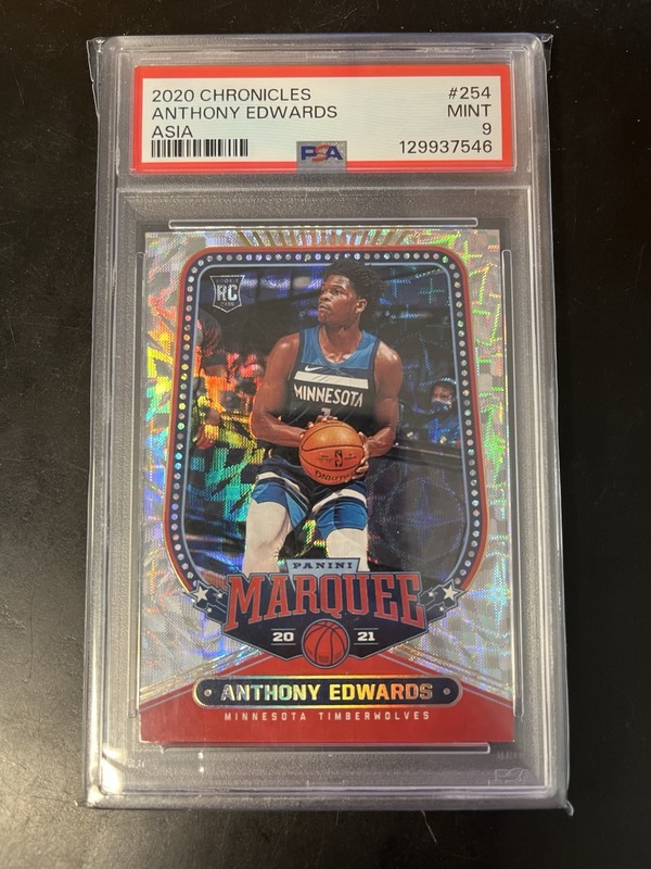 2020 Chronicles Marquee Asia #254 Anthony Edwards PSA 9 RC Rookie