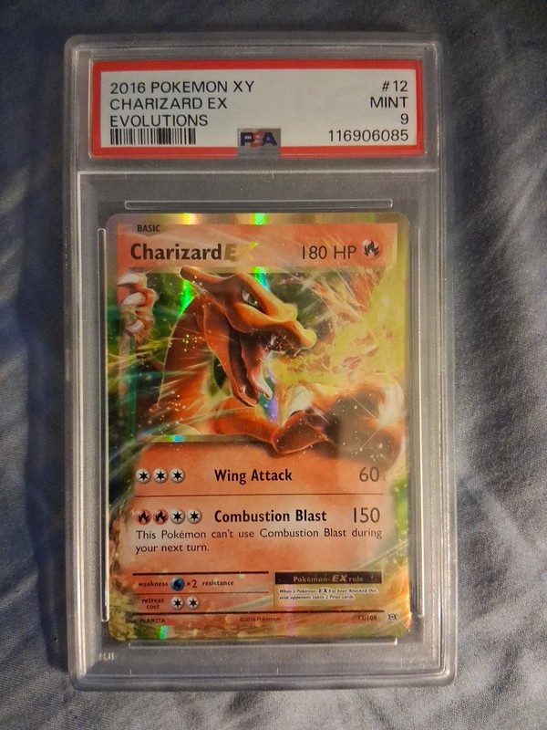 PSA 9 Charizard EX #12 2016 Pokemon XY Evolutions GEM MINT
