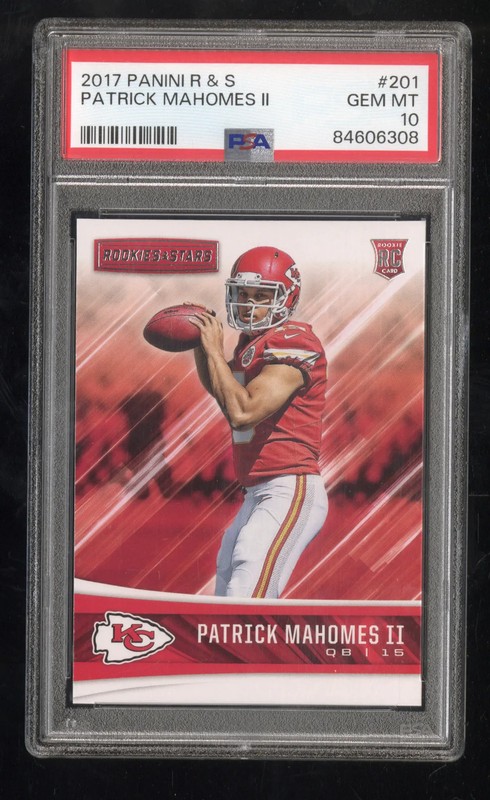 2017 Panini Rookies & Stars Patrick Mahomes II #201 RC Rookie PSA 10
