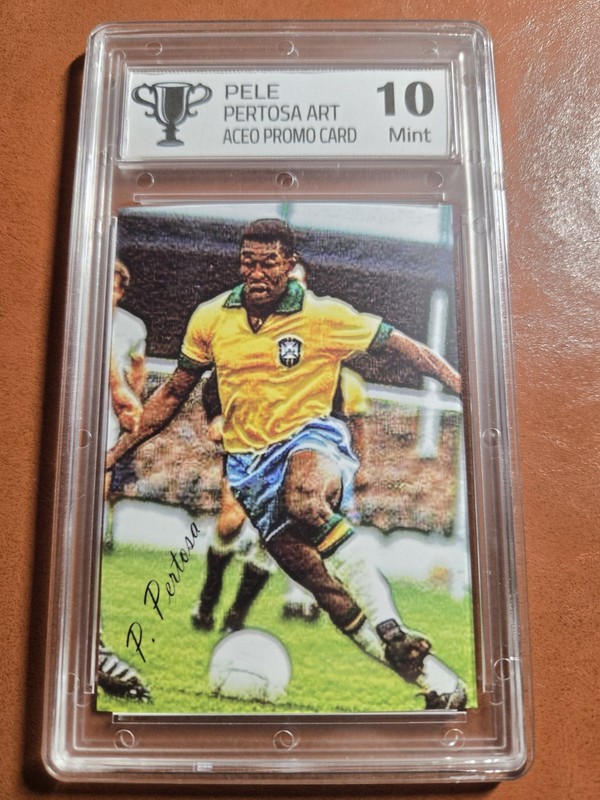 Pele 2020 Pietro Pertosa Artist ACEO Art Print Sample Card Graded 10 Promo