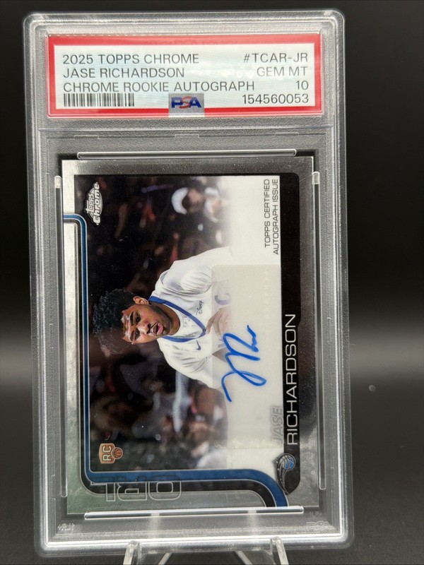 2025-26 Topps Chrome - Rookie Autographs Jase Richardson #TCAR-JR PSA 10