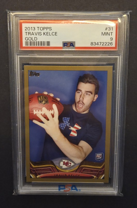 2013 Topps Travis Kelce Gold RC /2013 #31 PSA 9 Chiefs 