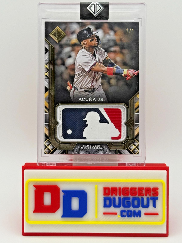 2025 Topps Transcendent MLB Logo Man Patch MLP-RA Ronald Acuna Jr. 1/1