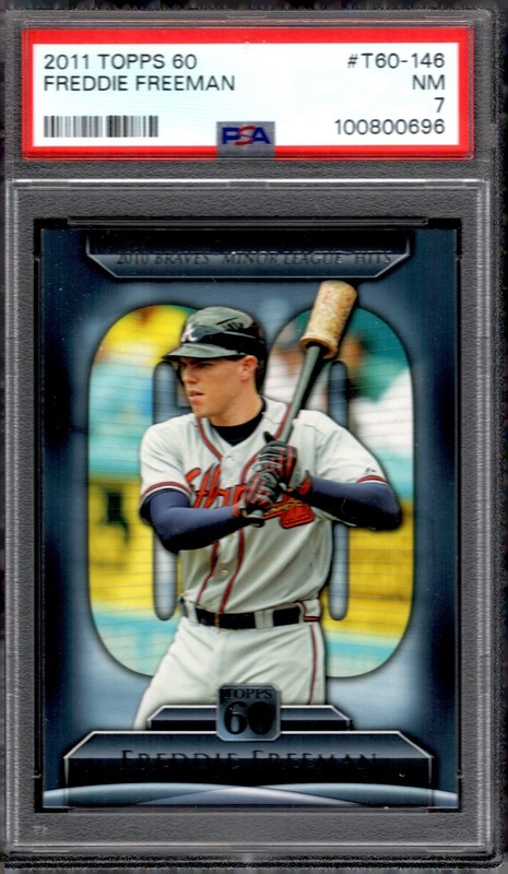 2011 Topps - Topps 60 Freddie Freeman #T60-146 (RC) PSA 7 view 1