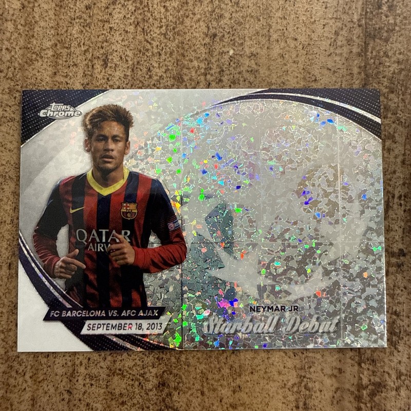 2023-24 Topps Chrome UEFA Club Competitions Neymar Jr Starball Debuts Card #SD-8