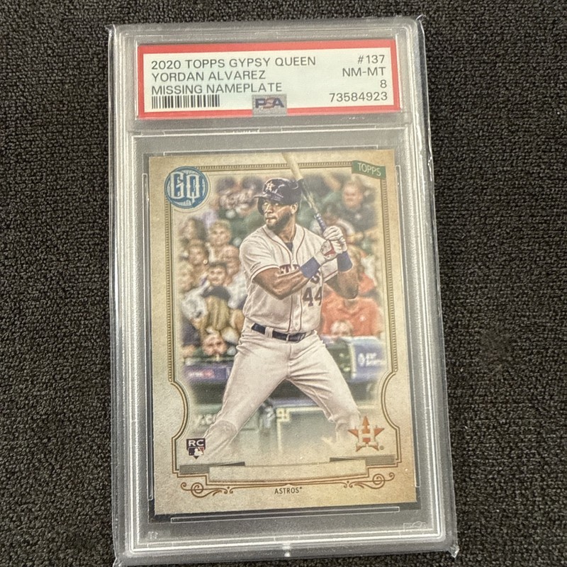 2020 Topps Gypsy Queen - Yordan Alvarez #137 Missing Nameplate (RC) PSA 8