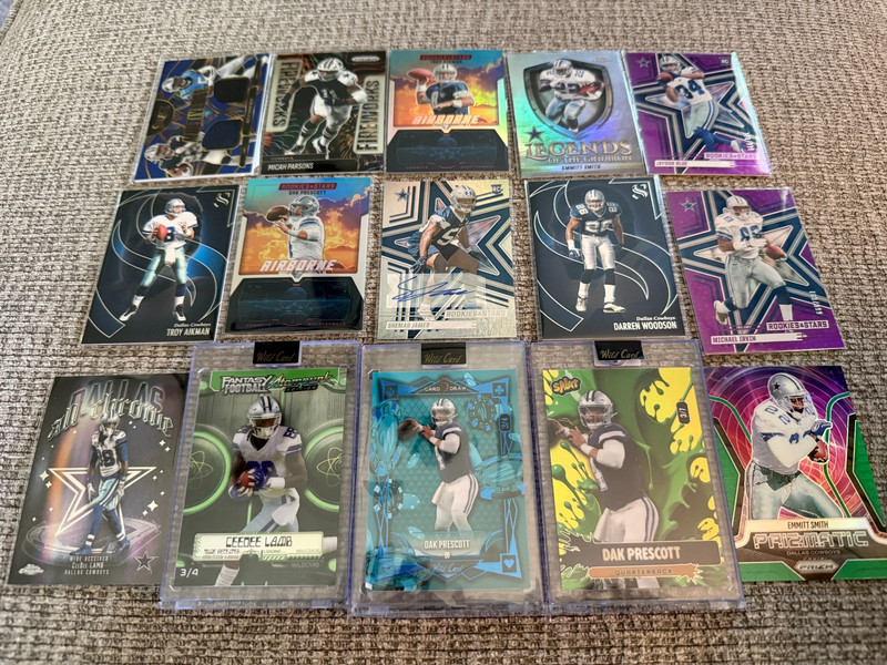 Dallas Cowboys Auto Patch Numbered Lot Ceedee, Dak, Aikman etc. -Great Lot!!