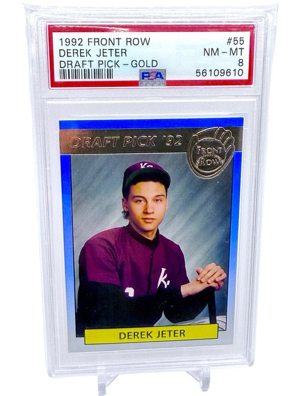 1992 Front Row Draft Picks - Derek Jeter #55 Gold (RC) PSA 8