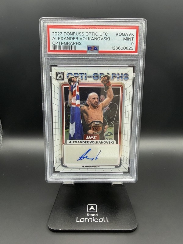 2023 Donruss Optic UFC #OGAVK Alexander Volkanovski Opti-Graphs PSA 9 🔥