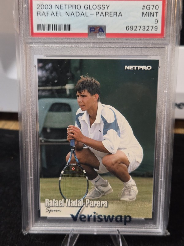 2003 NETPRO GLOSSY RAFAEL NADAL #G70 RC PSA 9