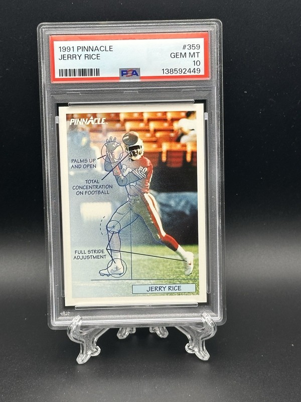 Jerry Rice #359 1991 Pinnacle Football 49ers HOF PSA 10