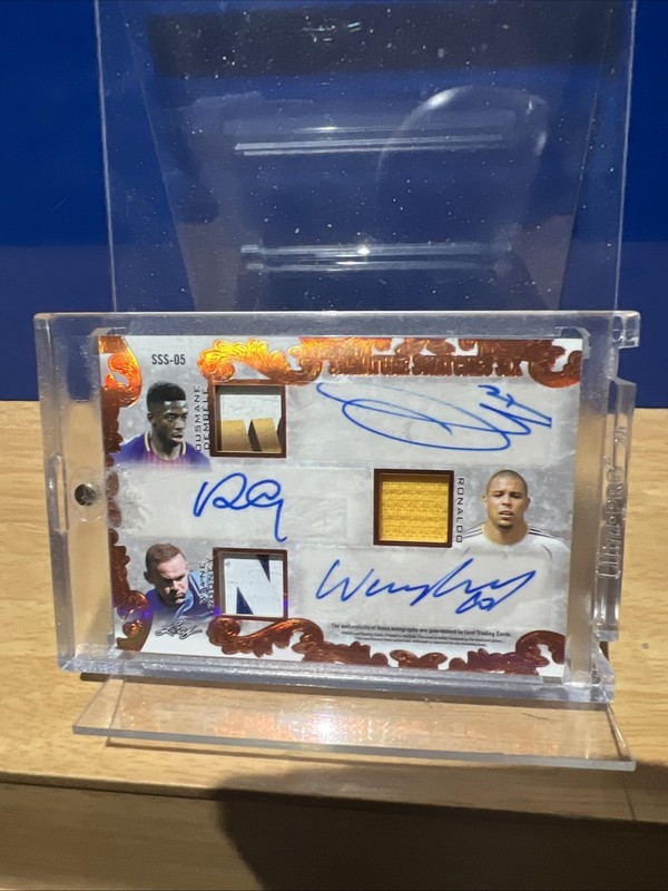 2020 Leaf   6 Patch auto  Sticker & Messi, Pele, Ronaldo, Rooney World Cup
