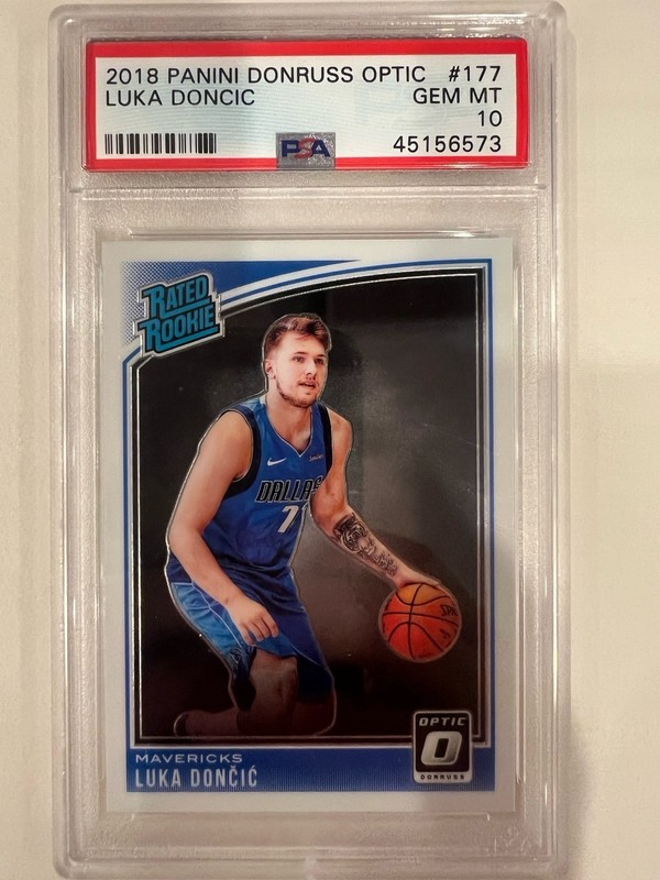 2018-19 Donruss Optic-  Rated Rookie Luka Doncic #177 (RC) PSA 10 Lakers 